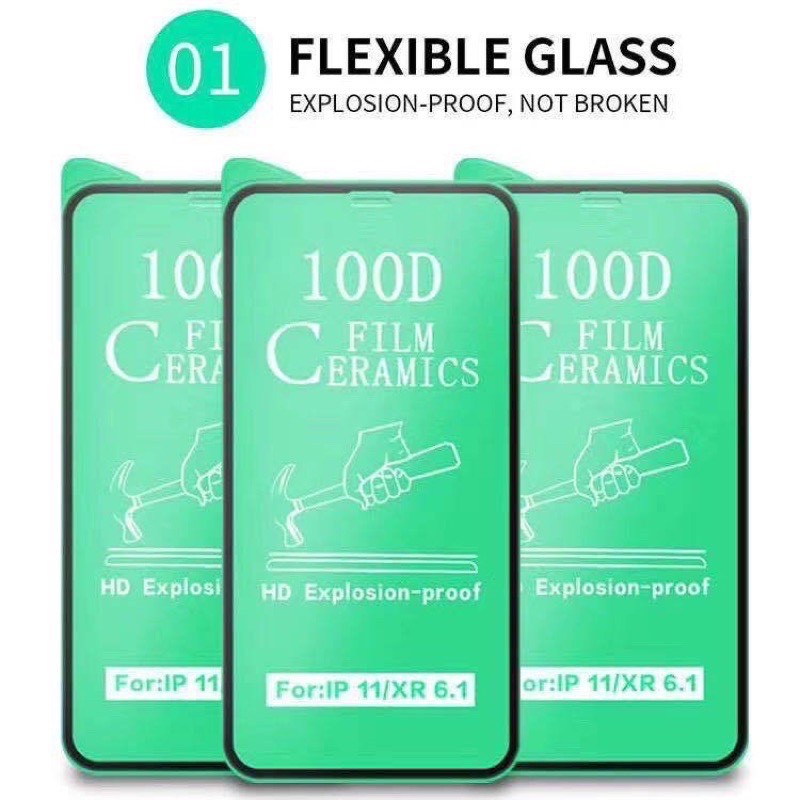 Cường Lực IP Dẻo Full Màn 100D(Không Lo Sứt Mẻ)