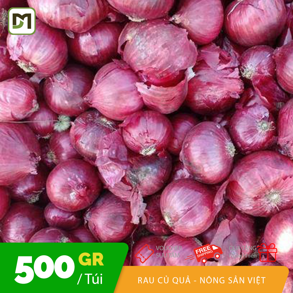 500gr Hành tím Ấn Độ củ to dùng chế biến món ăn