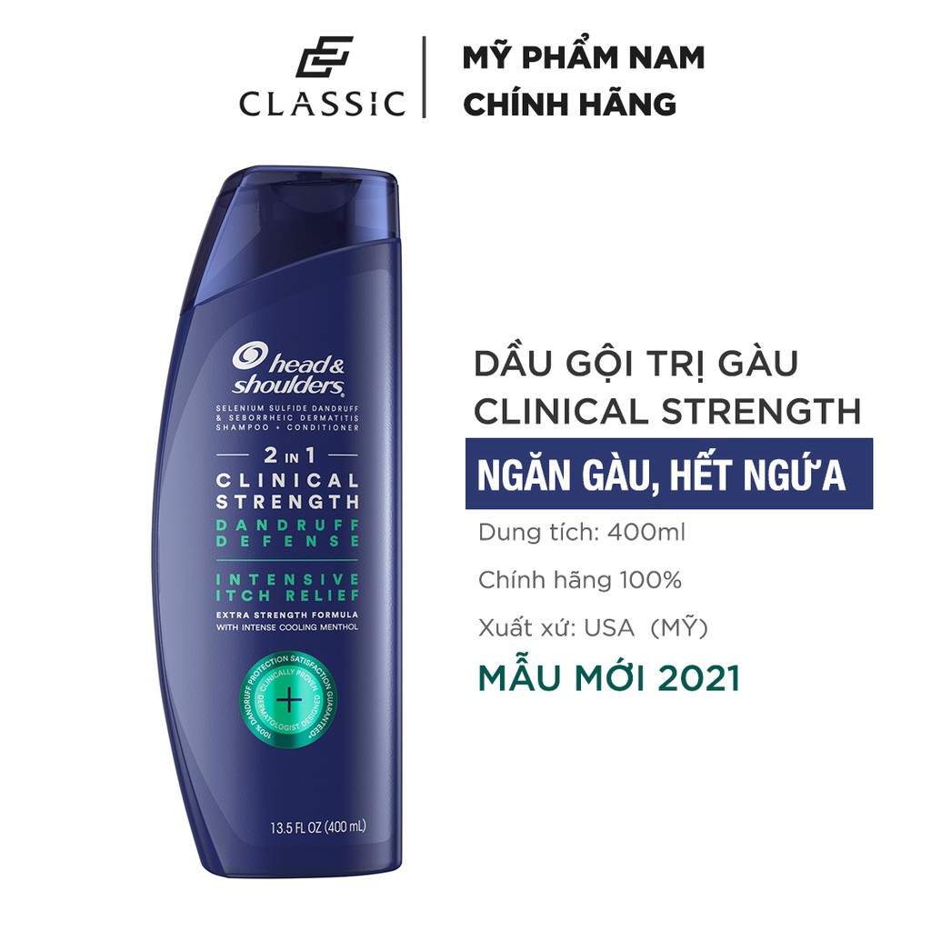 Dầu gội Head & Shoulders Clinical Strength 400ml - Mỹ