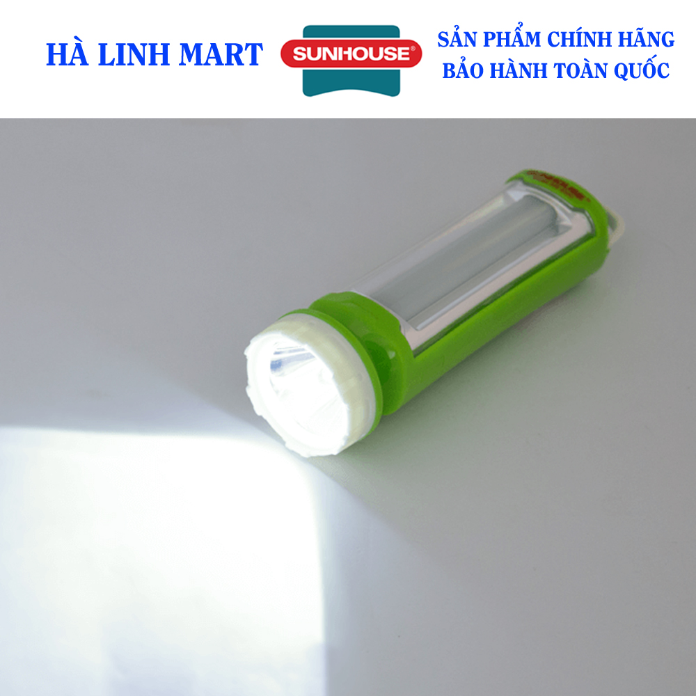 Đèn pin đa năng sunhouse she-4200 - thương hiệu sunhouse - đèn pin cầm tay siêu sáng - bảo hành 6 tháng