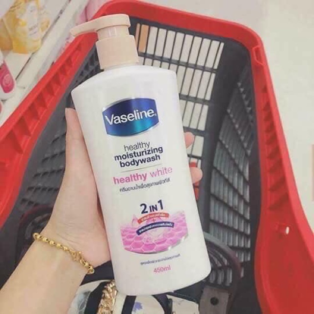 [Nhập RAISINGSTAR18, giảm 30k cho đơn 99k]Sữa tắm vaseline 2in1 Thái lan 450ml