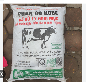 Phân bò đã xử lý ủ hoai mục bao 10kg