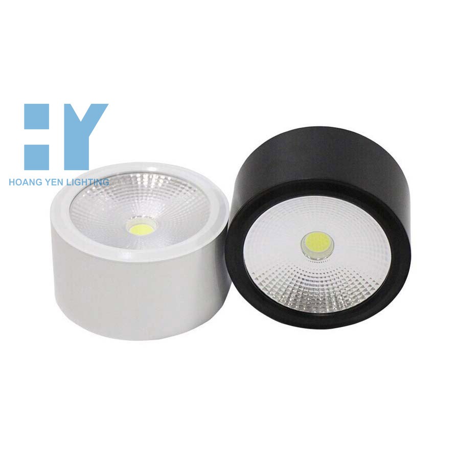 Đèn ống bơ ốp trần nổi 7w + 12w vàng, đèn lon nổi 3 màu + bảo hành 2 năm