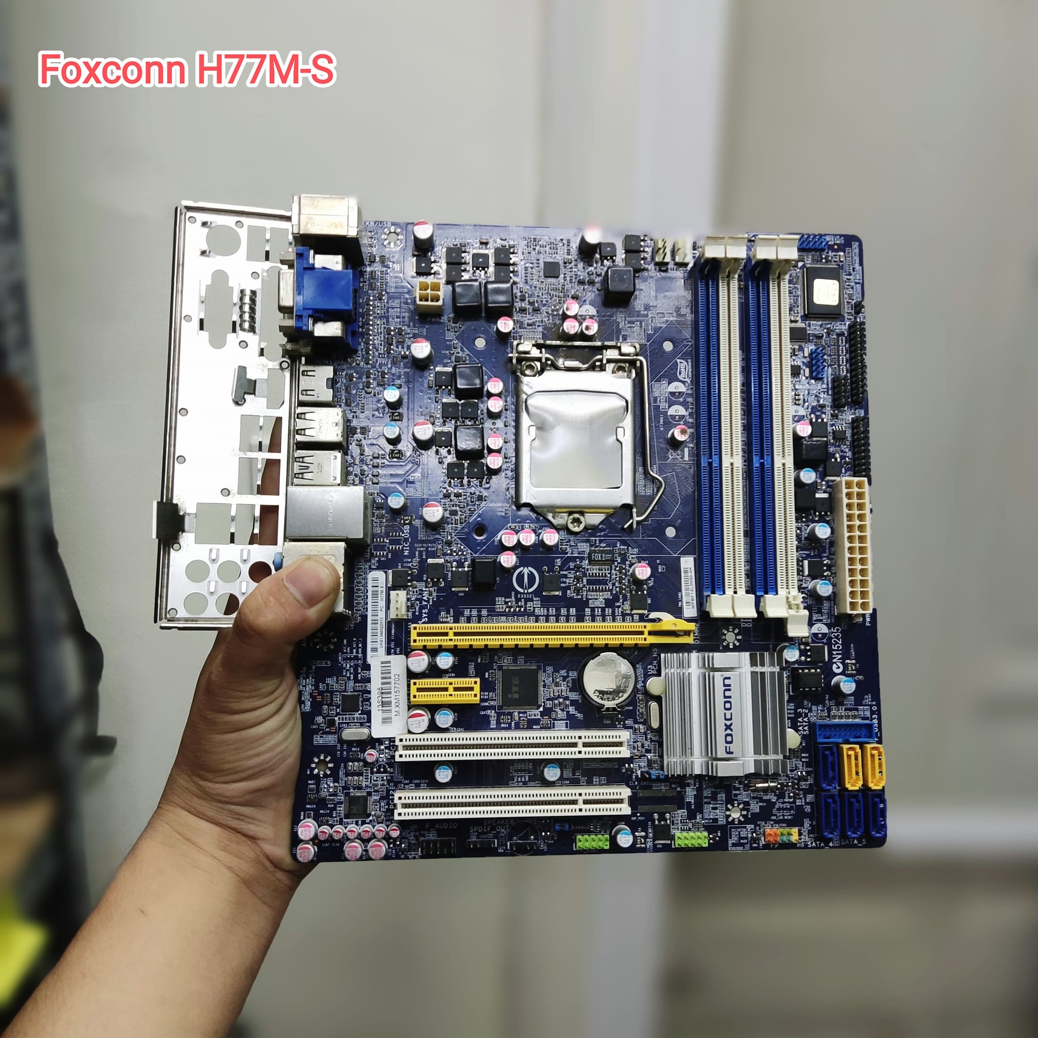 Mainboard - bo mạch chủ foxconn h77m-s 4 khe ram socket 1155