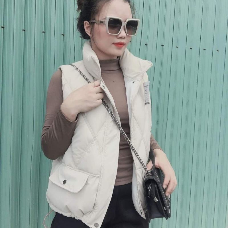 Áo ghi le phao nhung lỳ trần trám hot hit mùa đông năm nay, áo gile hàng nhung lỳ cao cấp