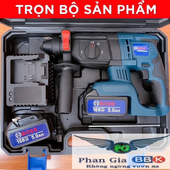 MÁY KHOAN BÊ TÔNG DÙNG PIN BOSCH 118V( máy 1 pin không hộp)