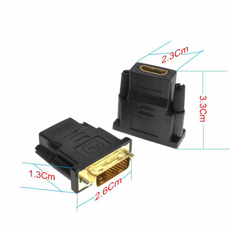 Jack Chuyển Dvi 24+1 Sang HDMI (DVI Đực, HDMI Cái)
