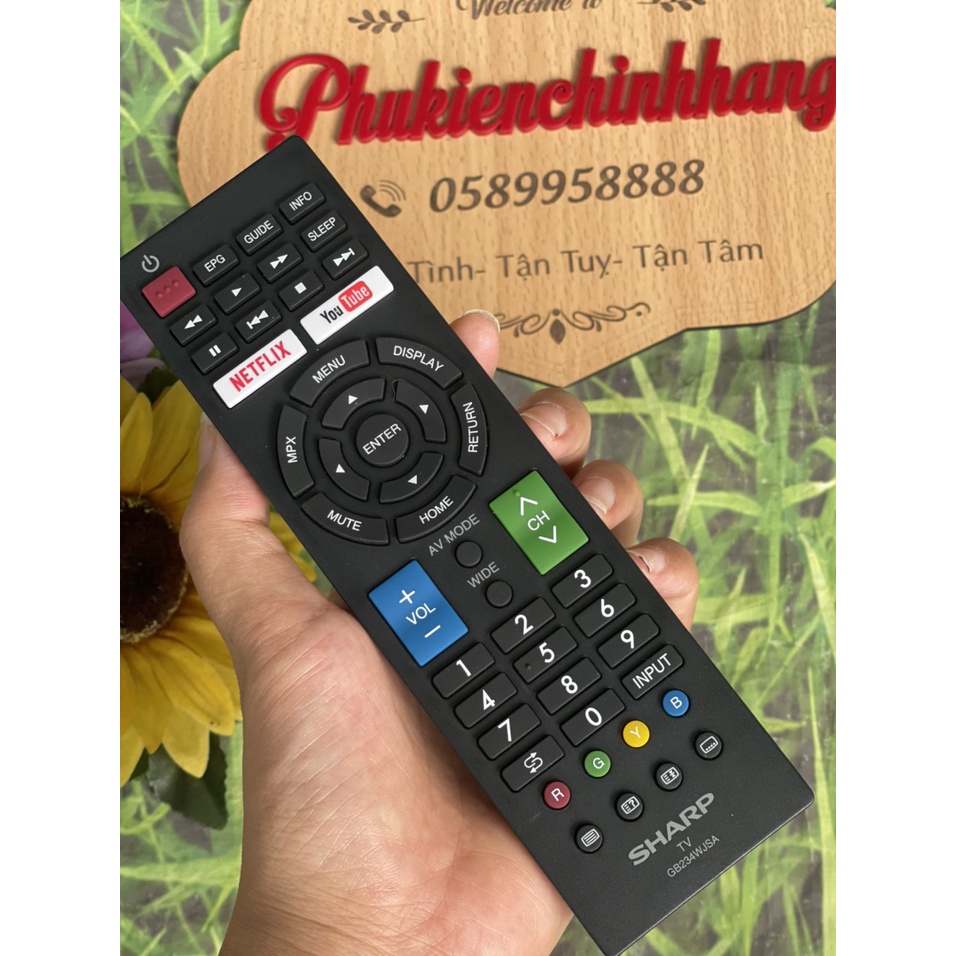 Remote điều khiển tivi sharp gb234wjsa