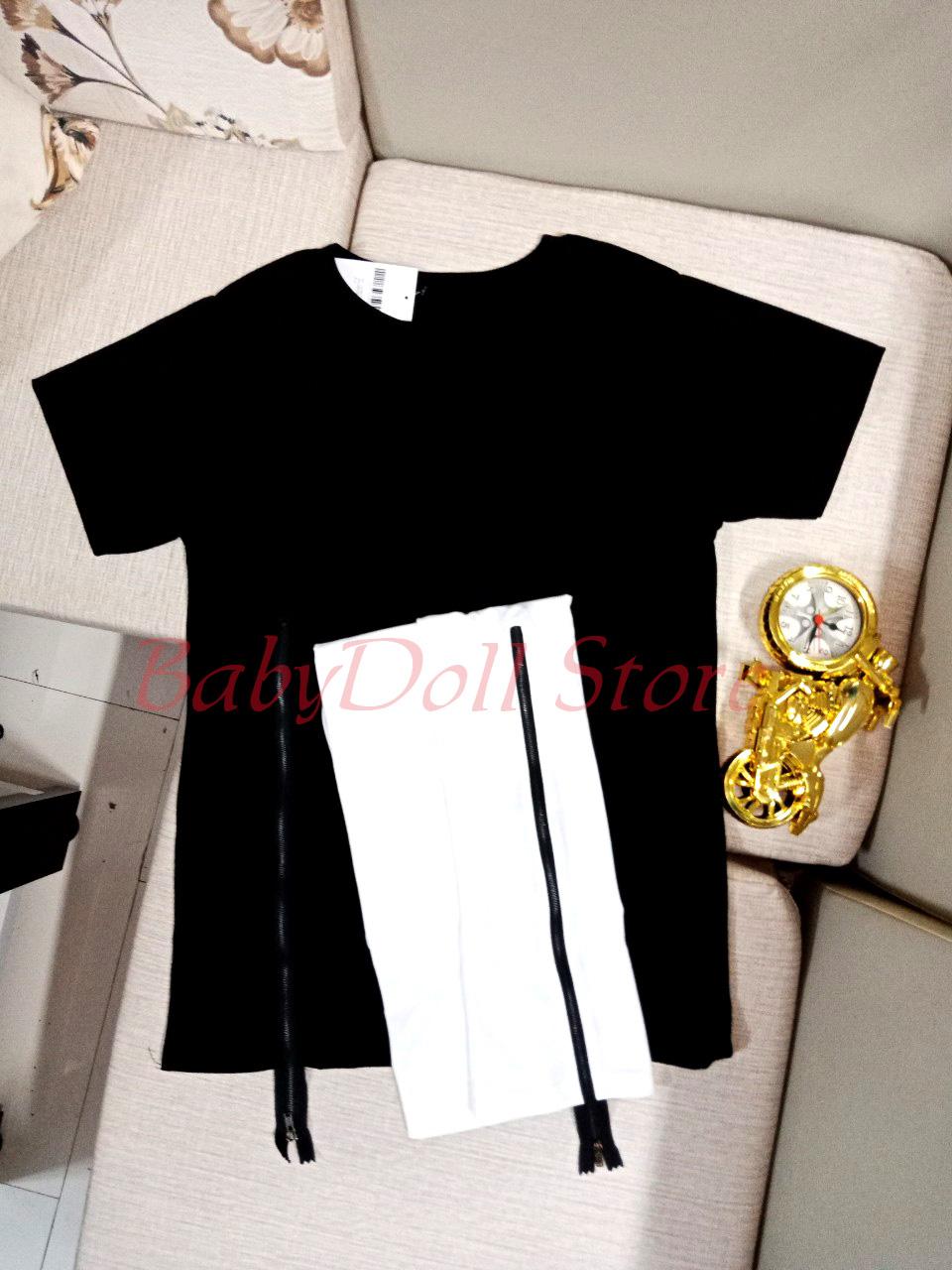 Áo thun nam phối zip