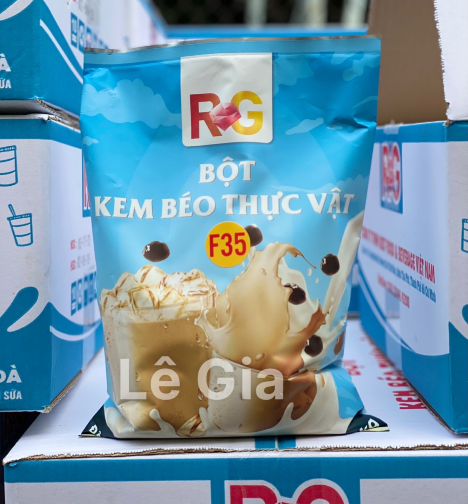 Bột kem béo thực vật r&g f35 độ béo vừa phải dùng để pha chế trà sữa