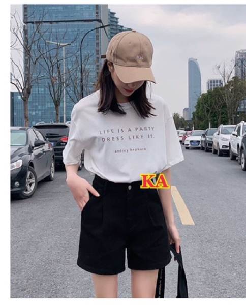 Quần Đùi Kaki Nữ Cá Tính