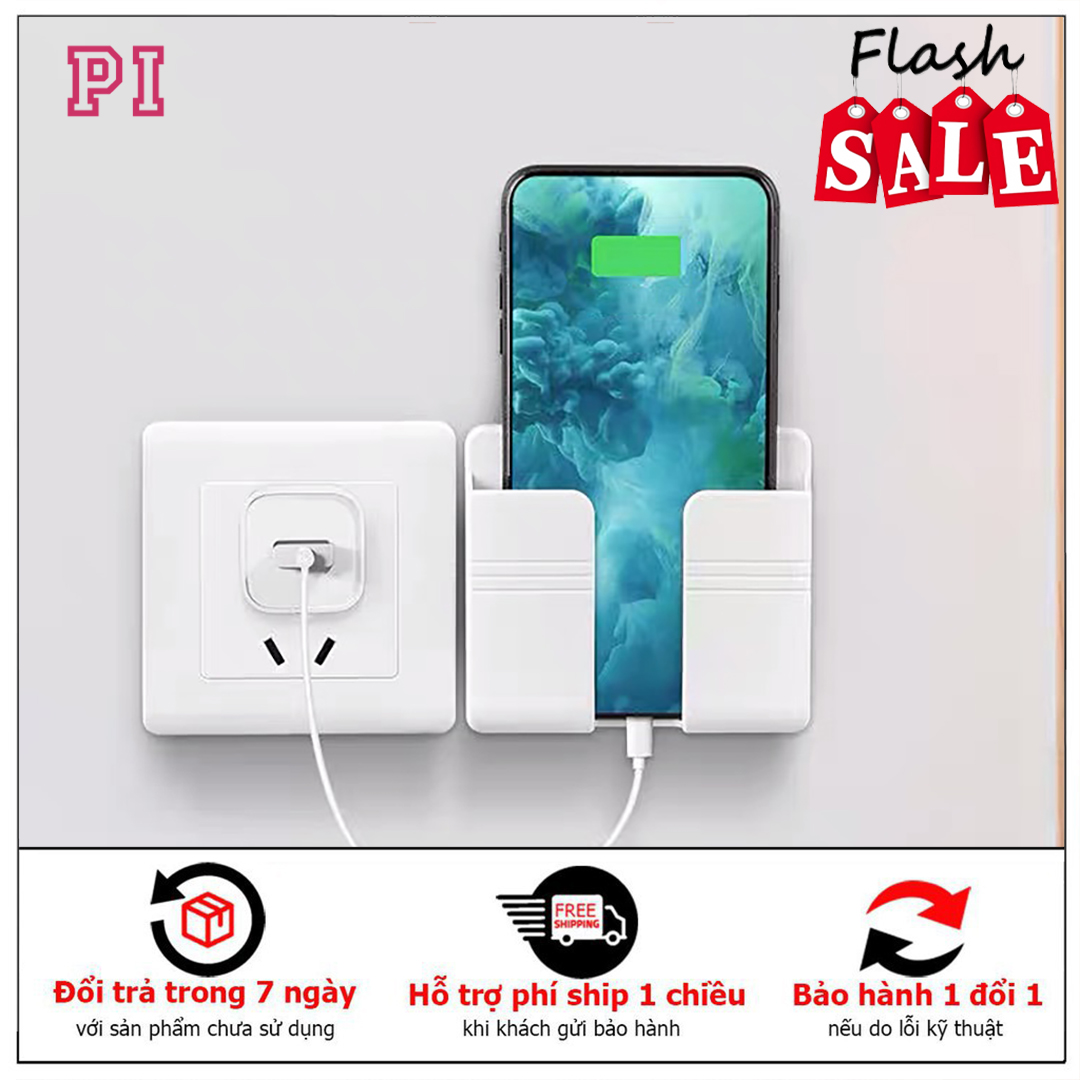 Kệ gắn tường để điện thoại khi sạc tiện lợi