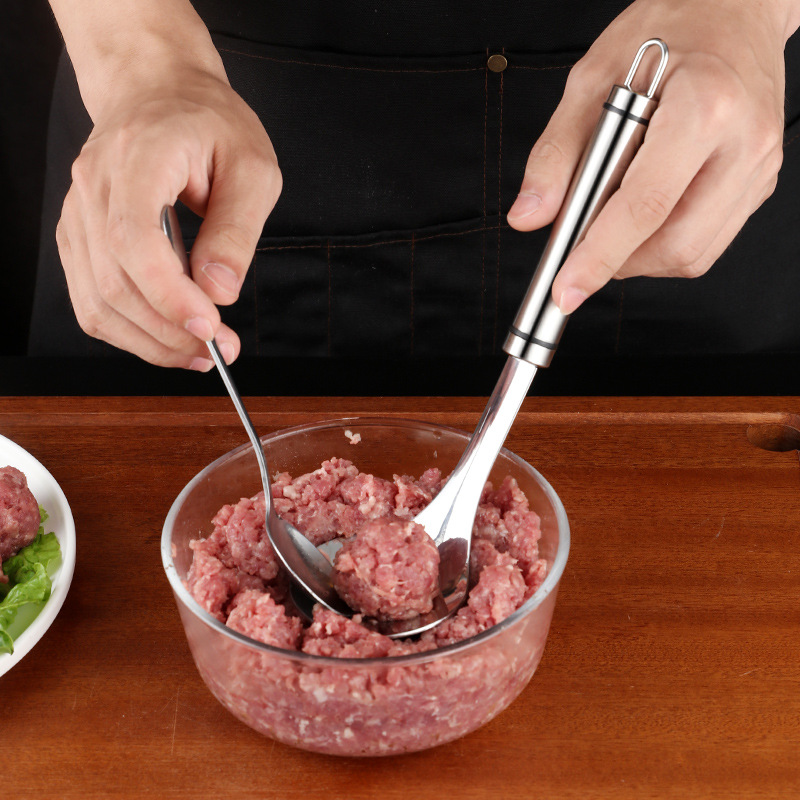 Muôi nặn mọc - Dụng cụ làm thịt viên, chả viên, cao cấp