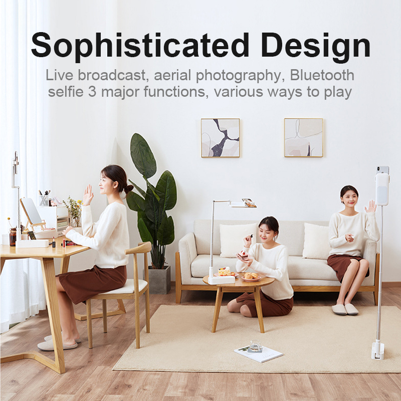 Đèn Livestream siêu sáng,giá đỡ điện thoại đa năng cầm tay có thể gấp gọn pin sạc,điều khiển chụp ảnh từ xa ghi video để trang điểm Youtube TikTok