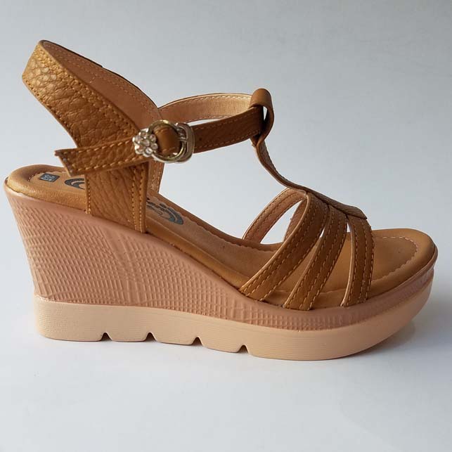 [HCM]Giày Sandal Nữ Đế Xuồng BIGBEN Da Bò Thật Cao Cấp