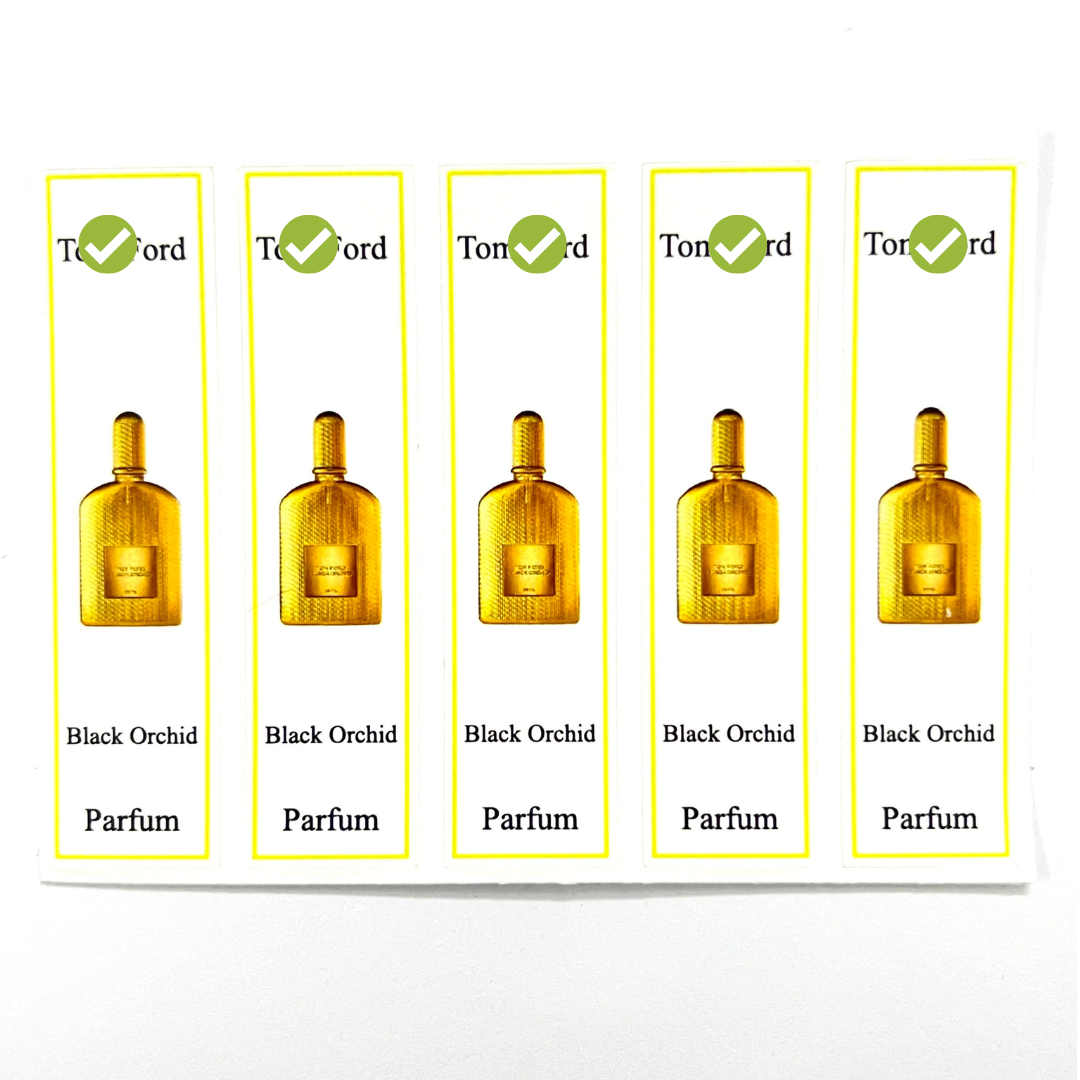 [HCMC] combo 10 tomford perfume bottle sticker for full range extract bottle