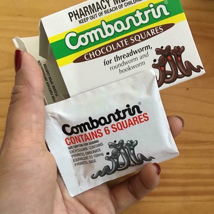Tẩy Giun Socola Úc Combantrin - VỈ 6 VIÊN