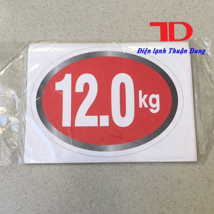 Tem dán trang trí Máy Giặt loại 12KG