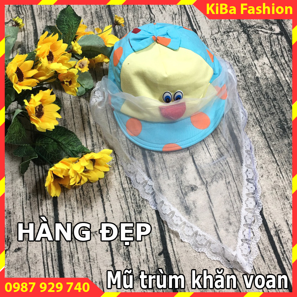 [HÀNG ĐẸP] Mũ nón phủ khăn voan che chắn bụi gió cho bé sơ sinh 0- 12tháng - MSS - TK0160 - (Giao màu ngẫu nhiên) / mũ sơ sinh / mũ cho bé sơ sinh / nón trẻ sơ sinh / nón cho bé sơ sinh / nón mũ phủ khăn von / nón