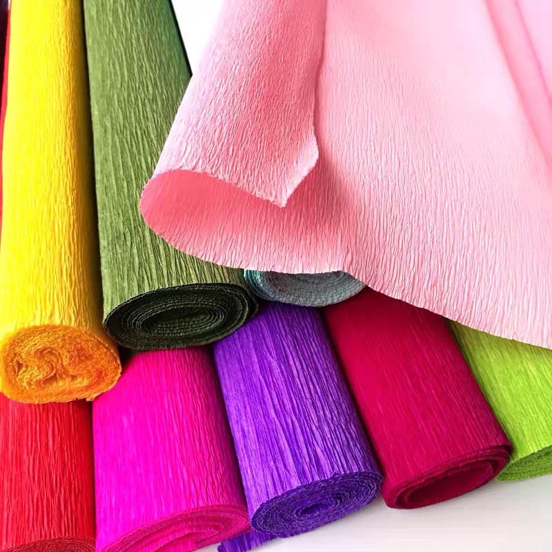 1 cuộn giấy nhún làm hoa, cuộn 50x250cm (Trung)