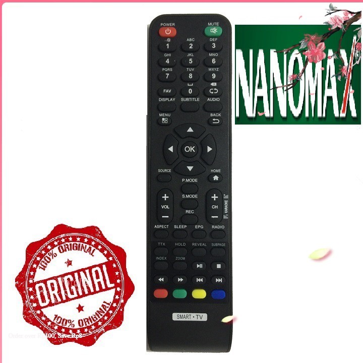 Remote điều khiển tivi NANOMAX smart mẫu 2 [Cam kết chất lượng, BH 6 tháng]