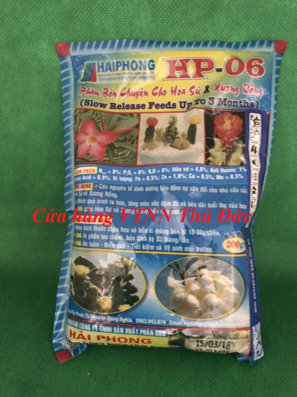 Phân bón chuyên cho hoa sứ xương rồng 200gam Cung cấp dinh dưỡng toàn diện cho cây xương rồng và sứ thái, hoa lan