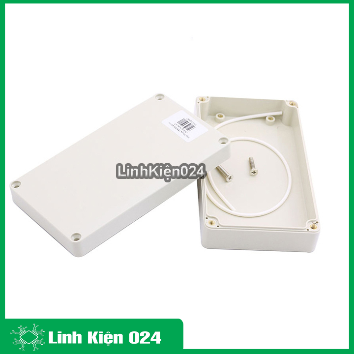Hộp điện kỹ thuật 158x90x40mm, hộp nhựa chống nước đựng bảng mạch điện tử, hộp điện ngoài trời, hộp điện nổi