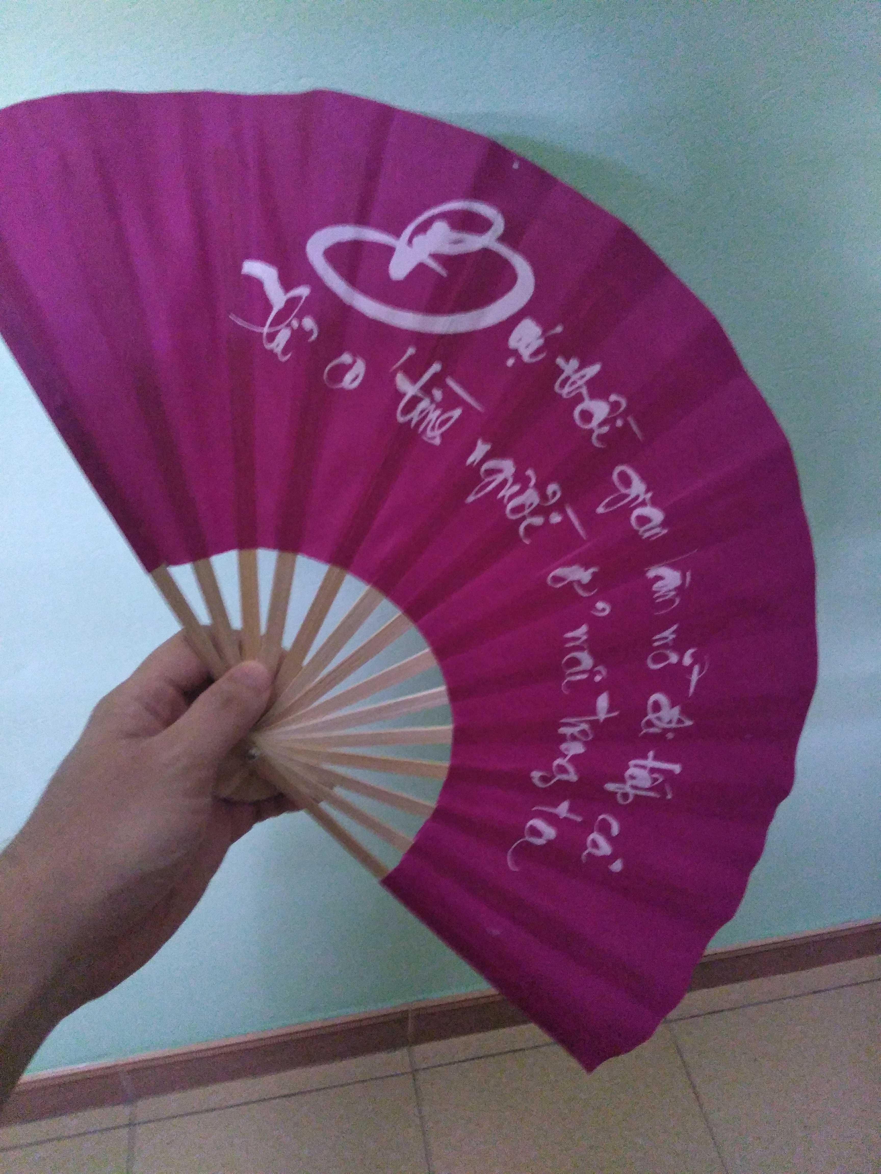 Combo 10 Quạt vải thư pháp Huế