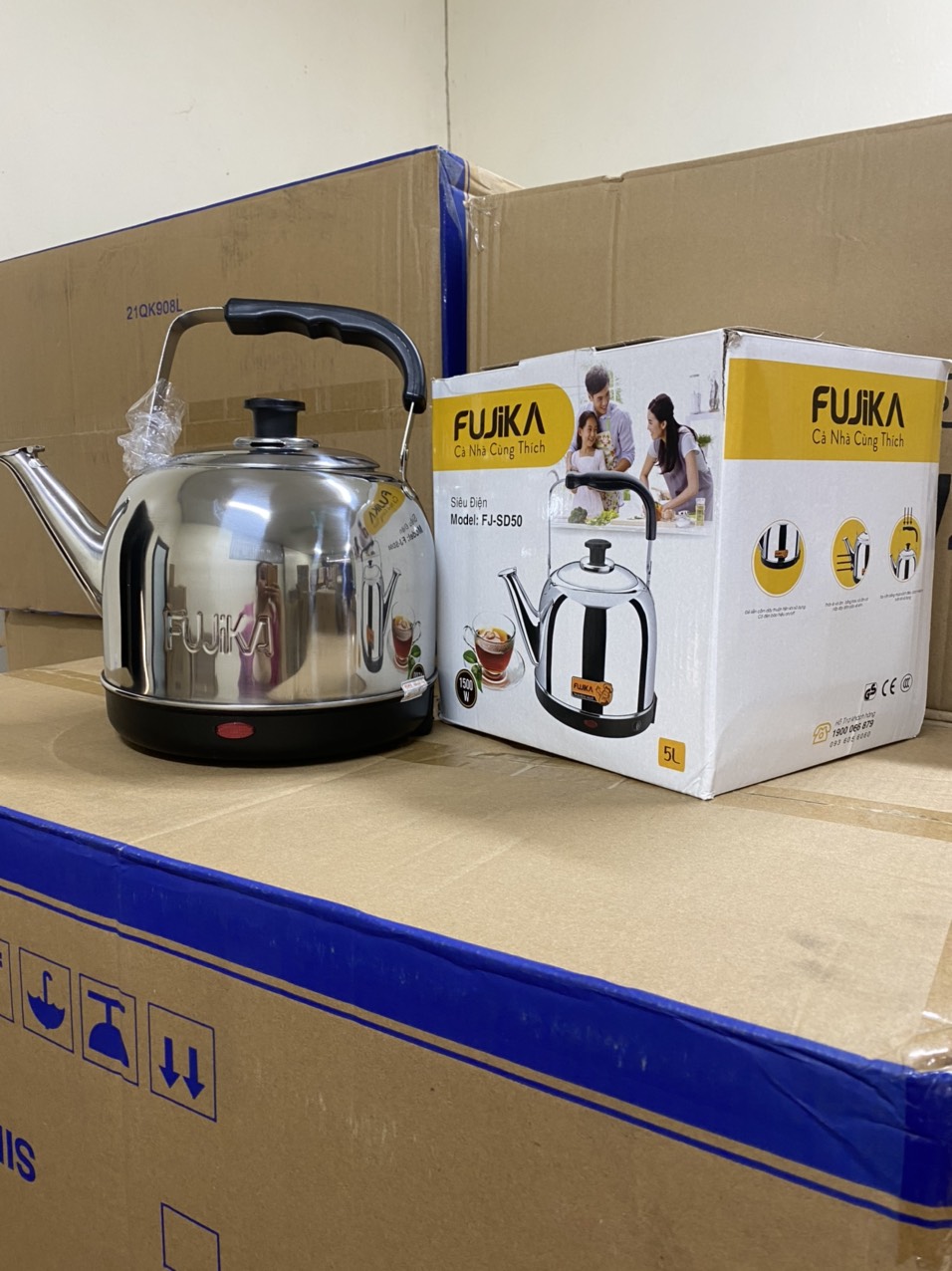 ❤️Siêu Tốc 5L Fujika / NK Media  ( Tự Ngắt Khi Sôi)
