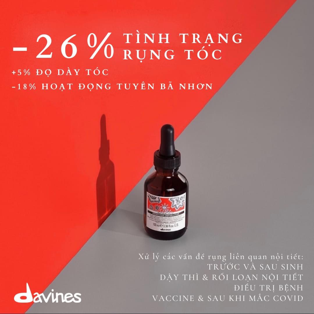 Tinh chất chống rụng kích mọc tóc Davines Energizing Superactive 100ML