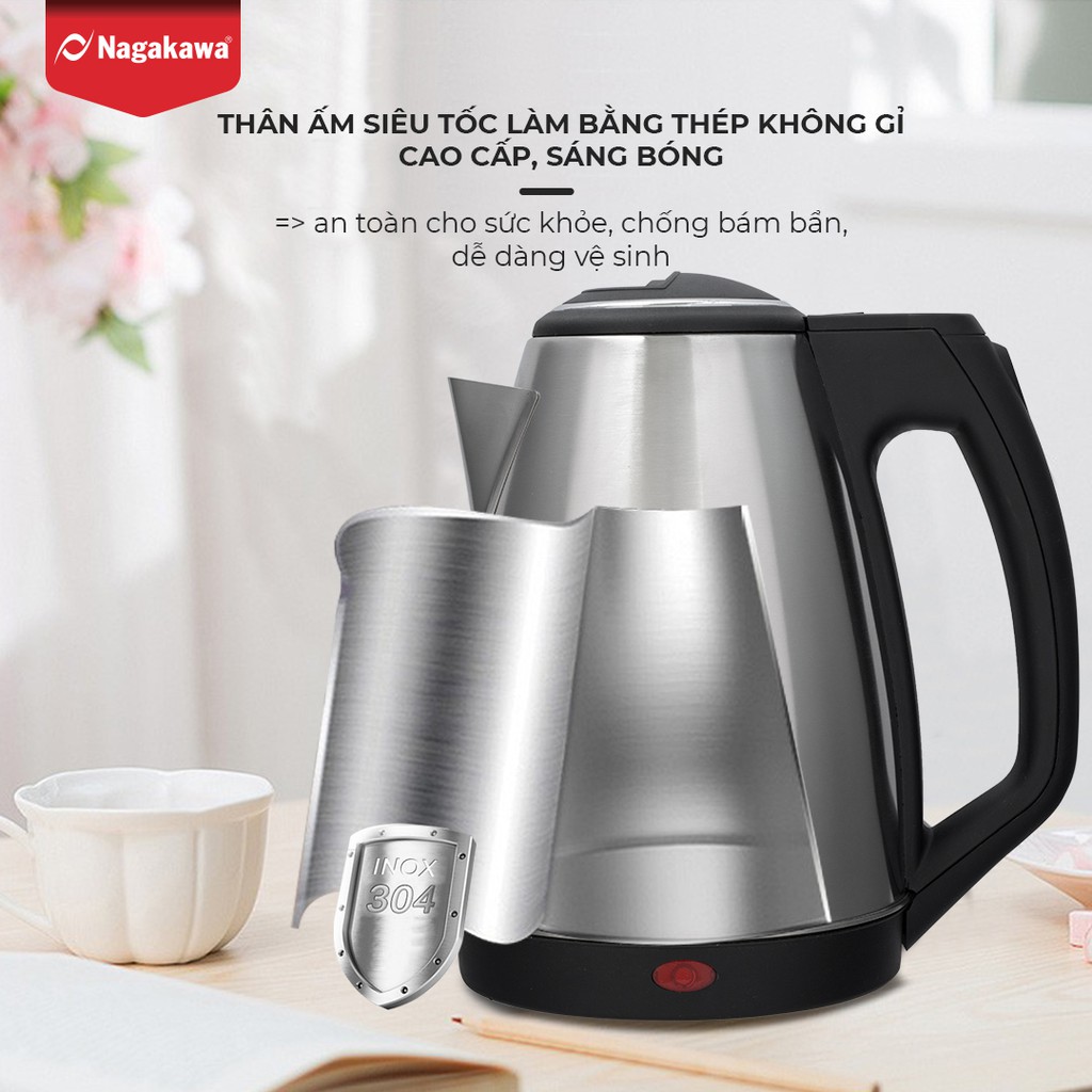 Ấm siêu tốc Nagakawa NAG0313