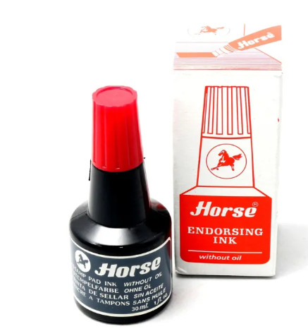 Mực đổ con dấu Horse Thái Lan Xanh/đỏ