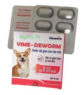 1 Viên Vemedim Vime Deworm - Thuốc tẩy giun sán cho chó thumbnail
