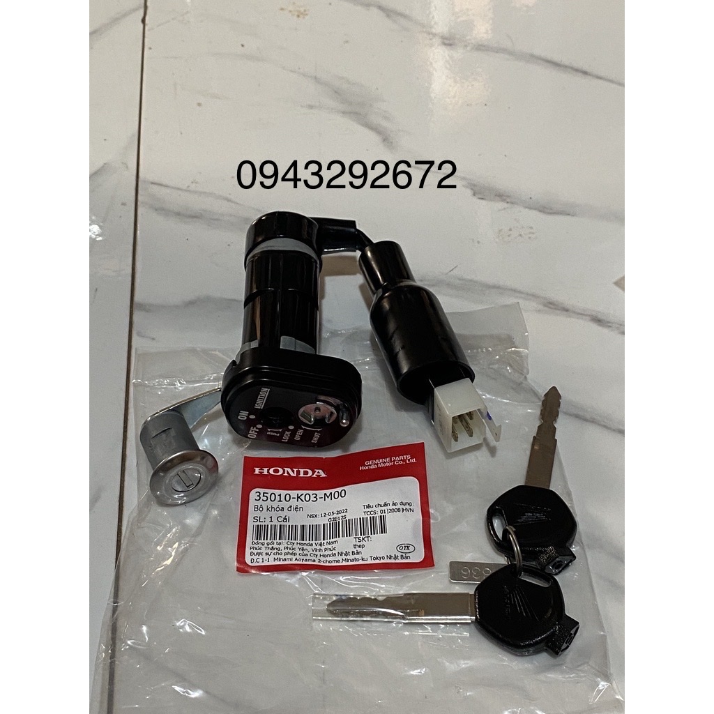 Ổ Khóa Rsx 110 Fi ( 2014 > 2019 ) 4 Dắc Honda ( 35010K03M00 )