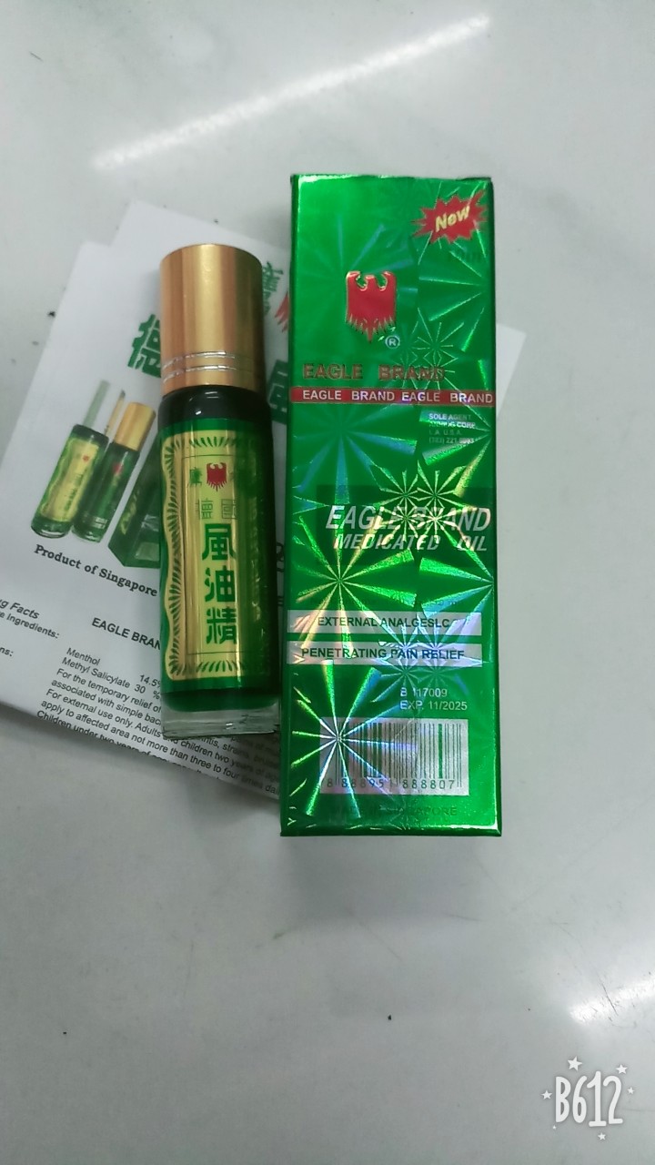 [HCM]Dầu Gió Xanh 2 Nắp Eagle Brand [Mỹ] 24ML