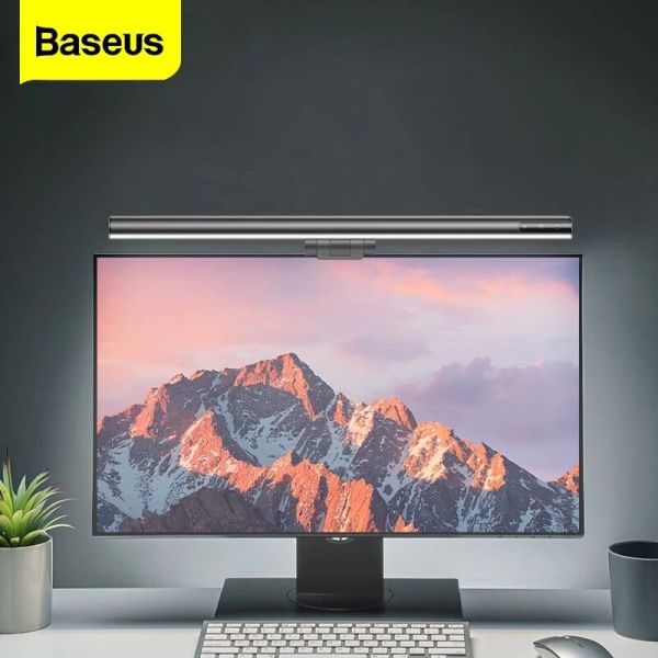 Đèn chiếu sáng màn hình Baseus Đèn thanh để bàn Màn hình LED được hỗ trợ bởi USB Đèn treo 3 chế độ ánh sáng Màn hình LCD Ánh sáng cho bàn làm việc / văn phòng / nhà