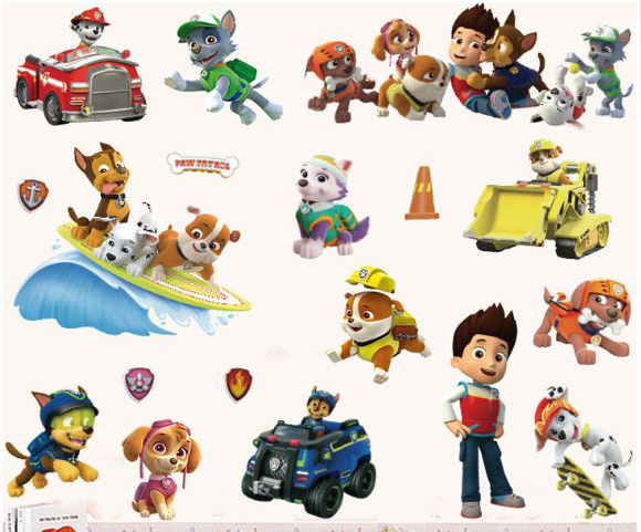 [HCM]Decal dán tường paw Patrol biệt đội chó cứu hộ