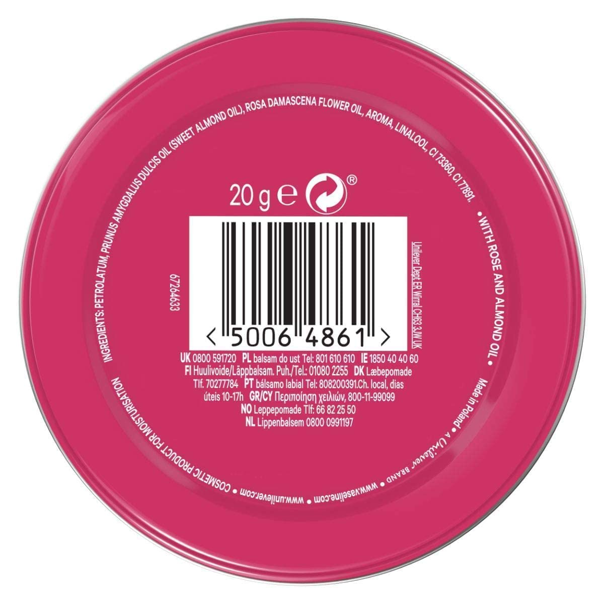 Son dưỡng Vaseline Lip Therapy ROSY LIPS 20g