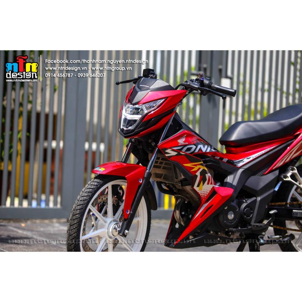 Tem Rời Dán Xe Sonic Mẫu Zin Cho Xe Đỏ
