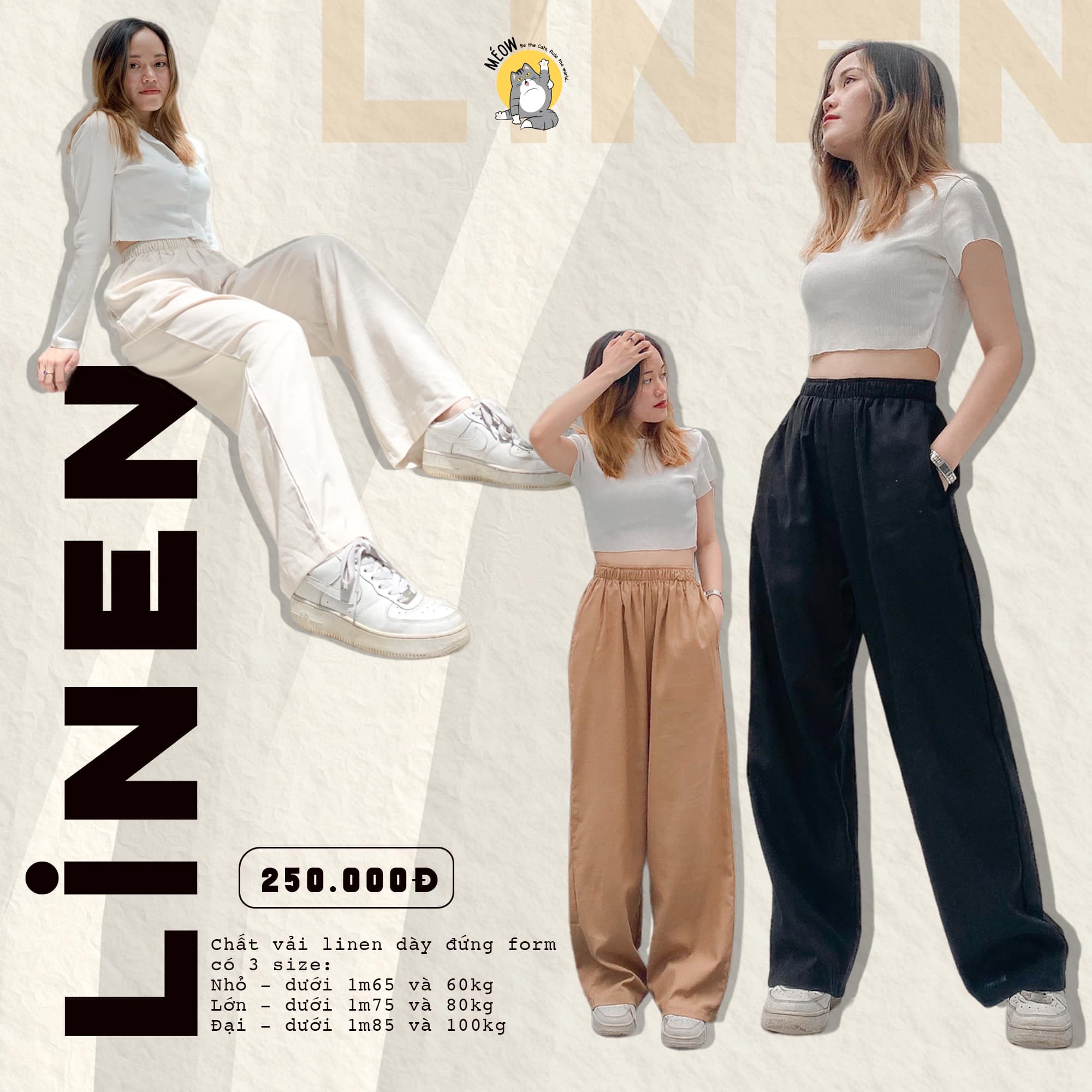 [LINEN pants] - [KHÁCH VUI LÒNG IB MÉOW ĐỂ LỰA MẪU] - quần dài ống suông