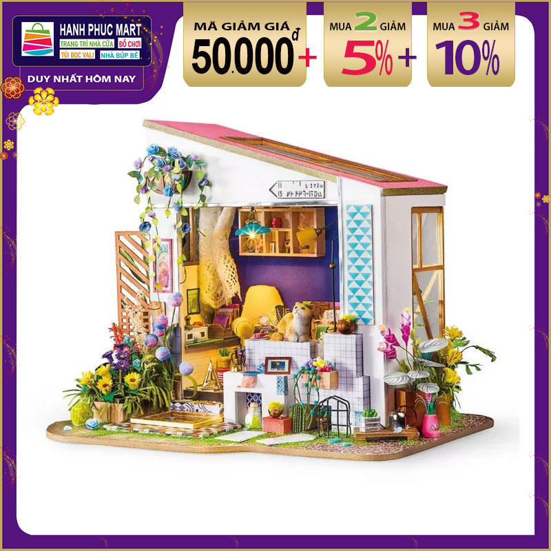 diydollhouse - diy miniture Lily Porch Robotime diydollhouse