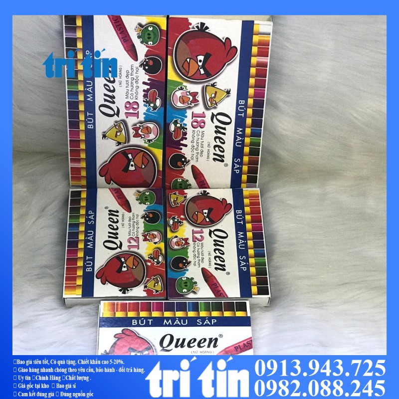 Bút màu sáp Queen 12 màu 18 màu