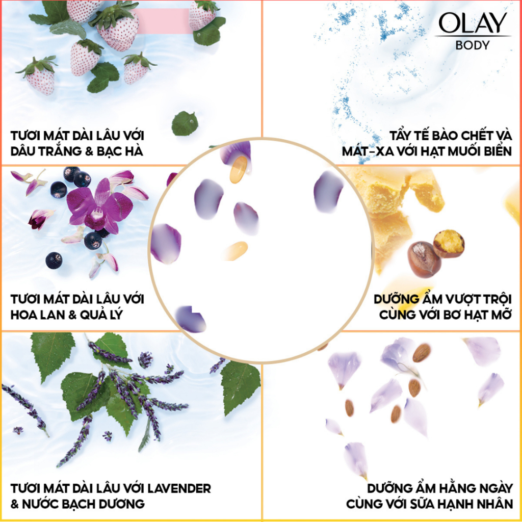 Sữa Tắm Dưỡng Da Olay Dưỡng Ẩm Với Hạnh Nhân 650ml