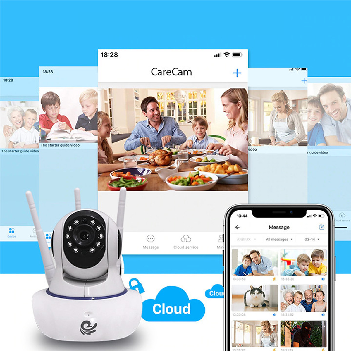 Camera yoosee wifi 3 râu 3.0mpx full hd model mới nhất 2022