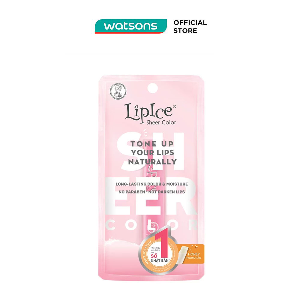 Son lipice sheer color 2,4g - hương táo