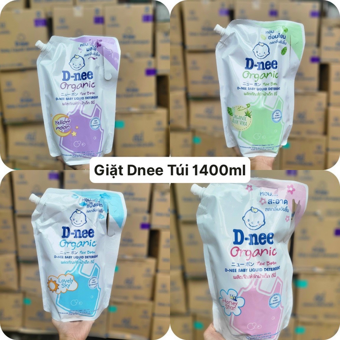 KTT Nước giặt xã DNEE túi 1400 ml- Hàng nội địa Thái Lan