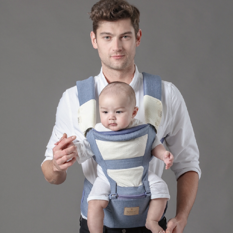 Địu có bệ đỡ cho bé C11 BeBéar (xanh)