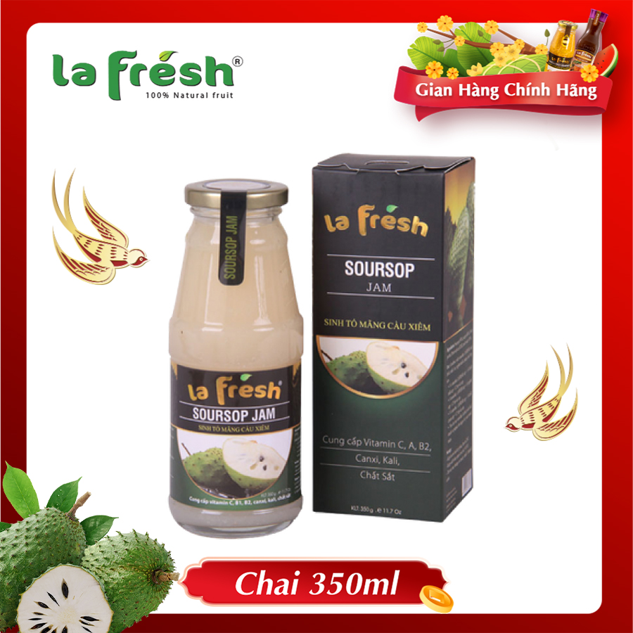 [HCM]Sinh Tố Mãng Cầu Lafresh Đà Lạt 350ml