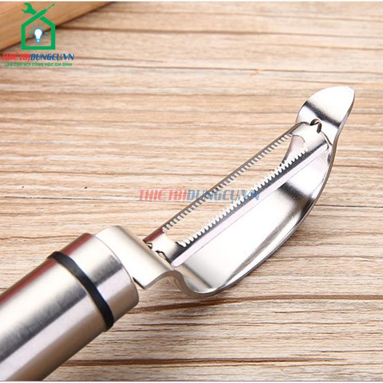 Dụng cụ gọt vỏ trái cây inox đa năng (kiểu gọt ngang)