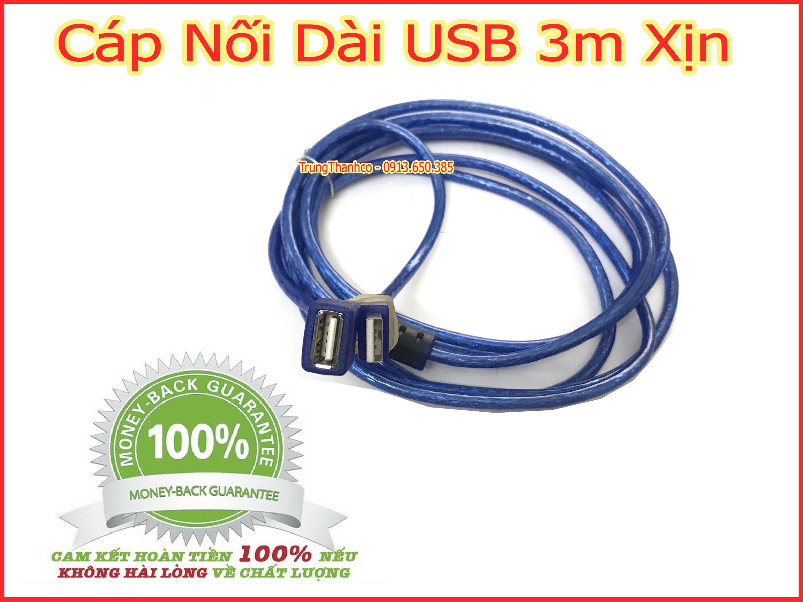 Cáp nối dài usb 3m xịn